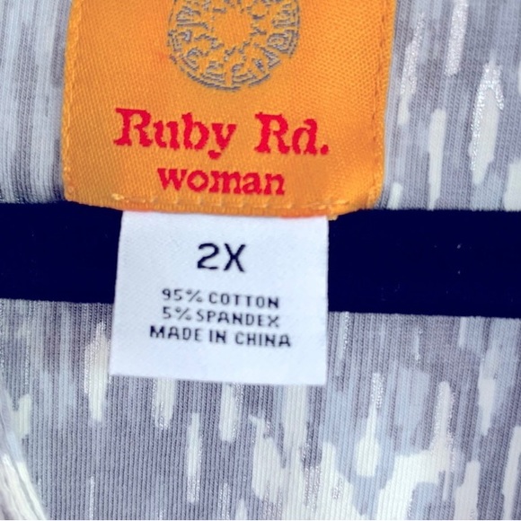 Ruby Rd. Top Sz 2X - Picture 4 of 4
